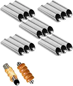 Here's an alt tag for the image: Stainless steel baking tubes for pastries.