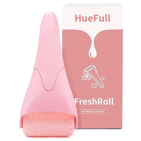 Pink HueFull FreshRoll ice face roller.