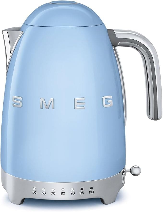 Smeg pastel blue electric kettle.