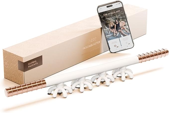 FasciaBlaster tool with app and box.