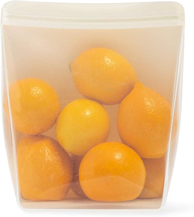 Lemons in a reusable storage bag.