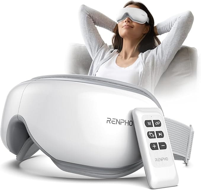 Renpho eye massager with remote control.