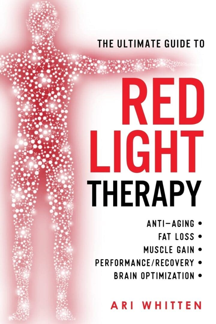 Red light therapy guide book cover.