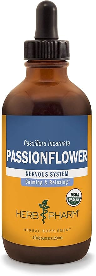 Herb Pharm Passionflower, calming herbal supplement.