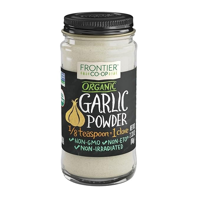 Frontier Organic Garlic Powder jar