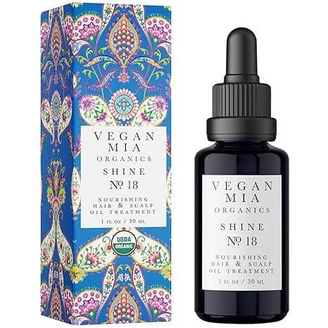 Vegan Mia Organics Shine No. 18 oil.