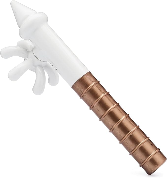 White and copper head massager tool.