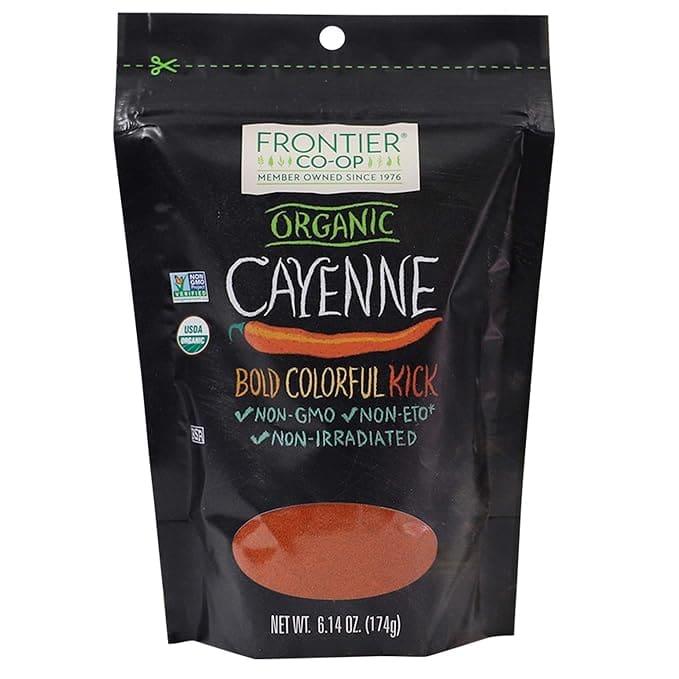 Organic Cayenne pepper, bold & colorful.