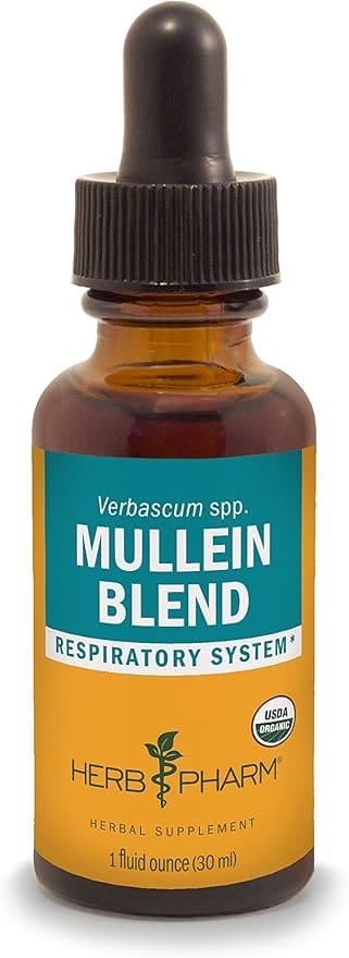 Herb Pharm Mullein Blend, respiratory support.