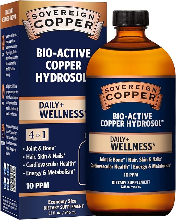 Sovereign Copper Bio-Active Hydrosol, 10 PPM.