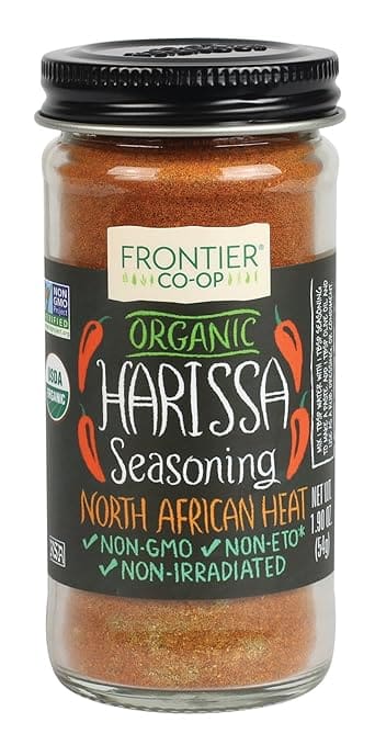 Organic Harissa seasoning, North African heat.